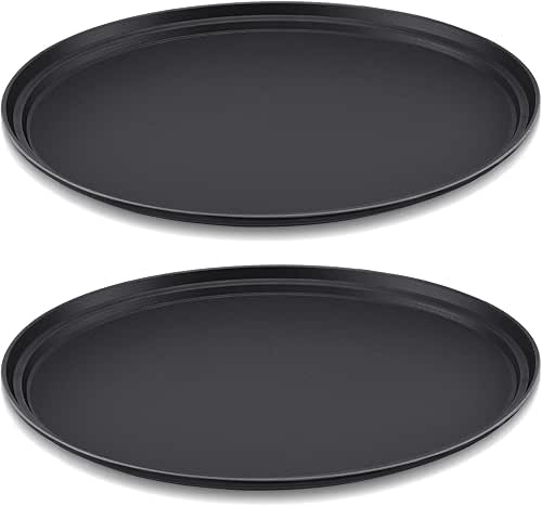 FillTouch 2 Pcs Restaurant Serving Trays PP Plastic Non Slip