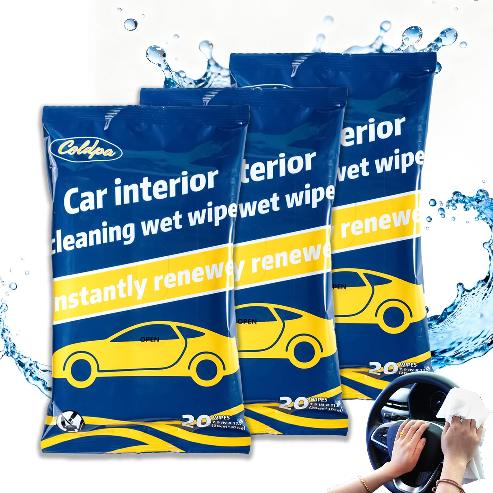 Car Dashboard Polish Wipe (Pack 20)