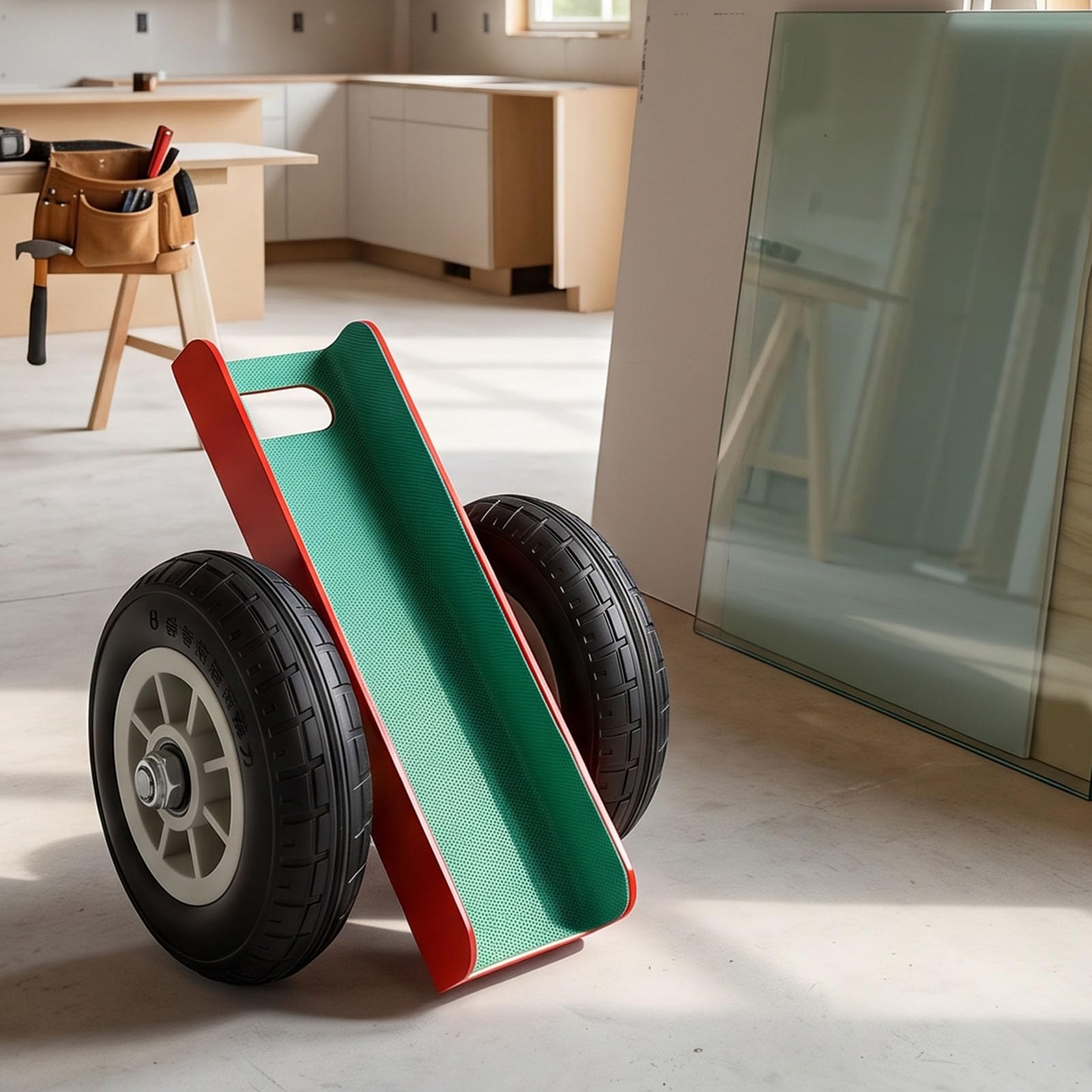 Dioche Carrello per Pannelli con capacità di 660 Libbre, Ruote in Gomma