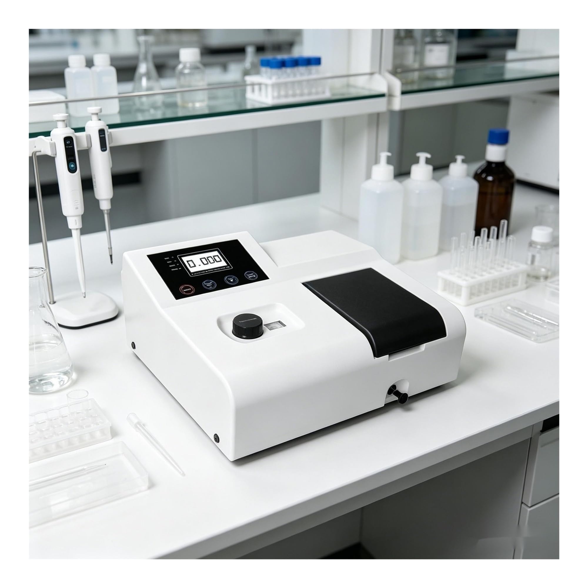 Colorímetros, Espectrofotómetro 721 Instrumento De Laboratorio Alta Precisión