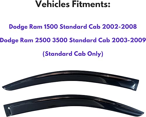 Miniatura 310 de KPY Moldura deflectora de viento con protección contra la lluvia compatible con Mazda CX-3 2016-2021 (CX3), 4 unidades, para ventana lateral