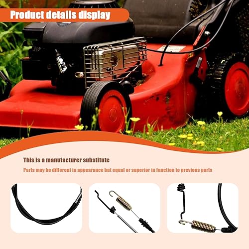 Miniatura 2 de Cable de tracción 127-6867 compatible con cortadoras de césped Toro de 30 pulgadas TIMEMASTER 20200 20975 20976 20977 20978 21199 21199HD 21200