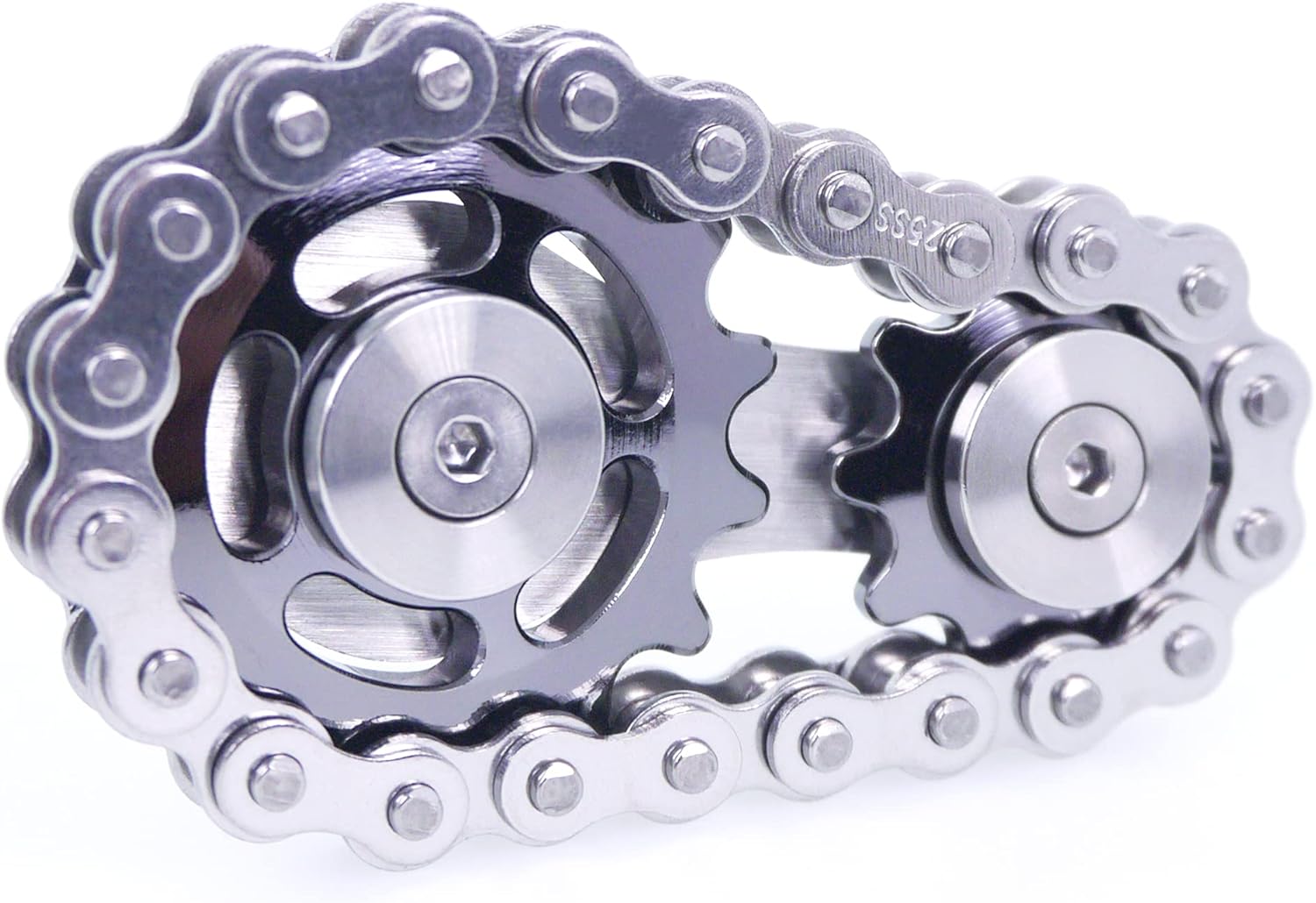 Buy DMaos Fidget Spinner, Linkage Bike Chain Spinner Design 2 Gears
