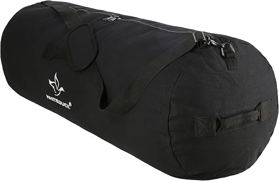 WHITEDUCK HOPLITE Heavy Duty Military Canvas Duffel Bag, Army Cargo Style, Foldable Tactical Outdoor Bag, Travel, Storage