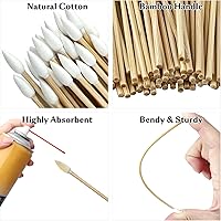 Vista 3 de Hisopos de algodón de 6 pulgadas de largo para limpieza de precisión, ideales para electrónica, pistolas, cuidado de mascotas, maquillaje