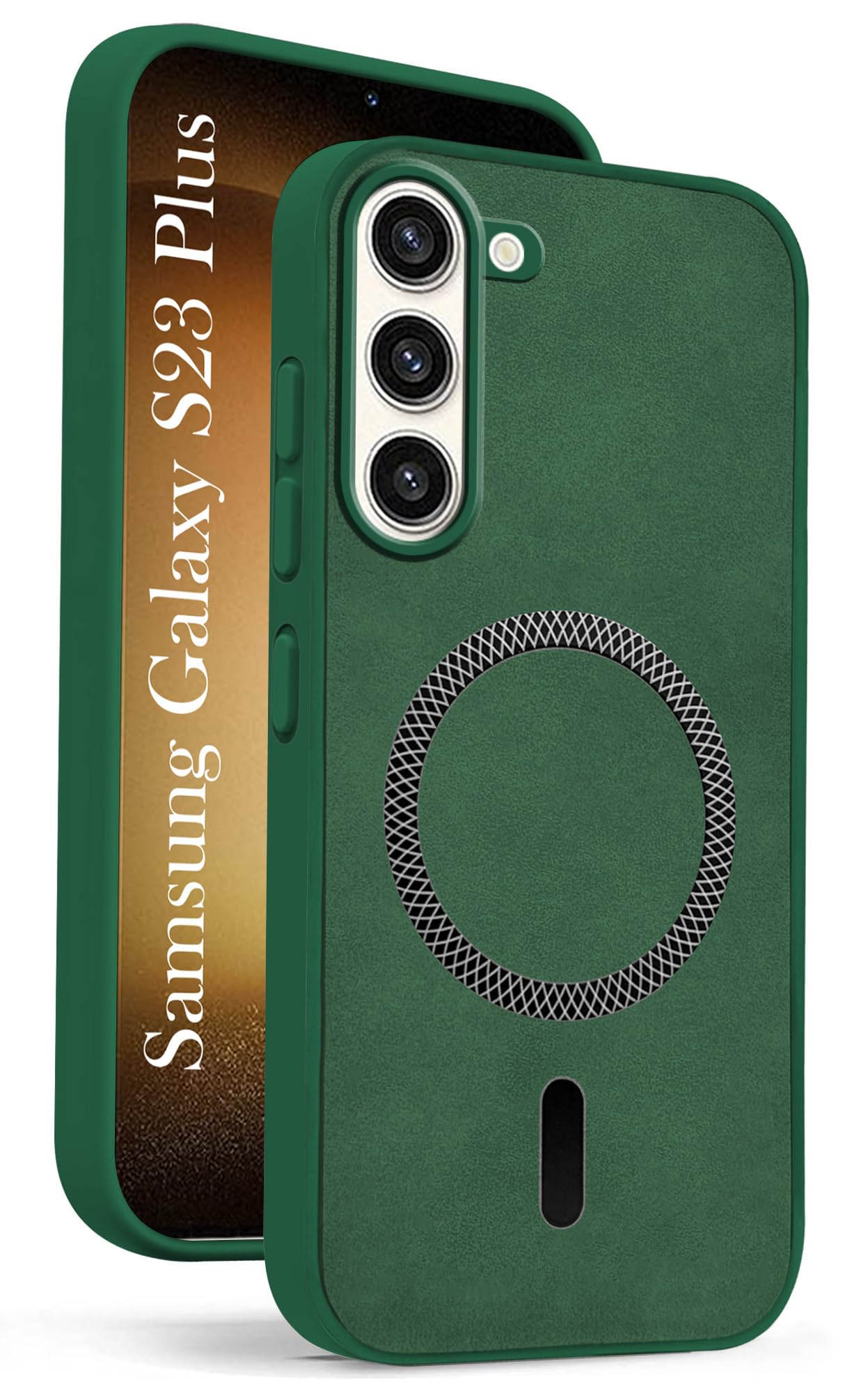 Jkobi Leather Finish Back Cover Case for Samsung Galaxy S23 Plus