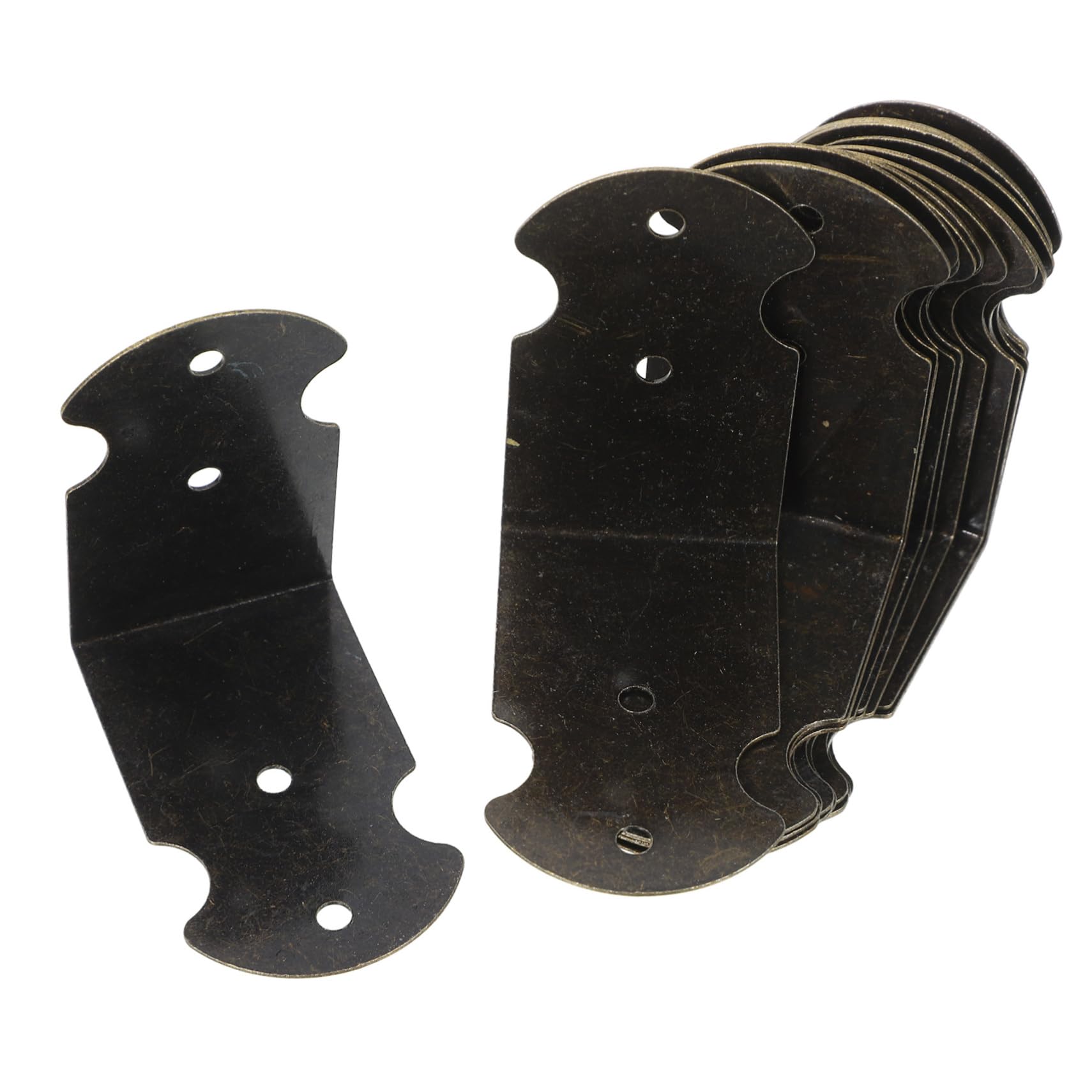 KICHOUSE Sturdy Vintage Style Metal Corner Brackets Right Angle for Wooden Boxes Boxes Furniture