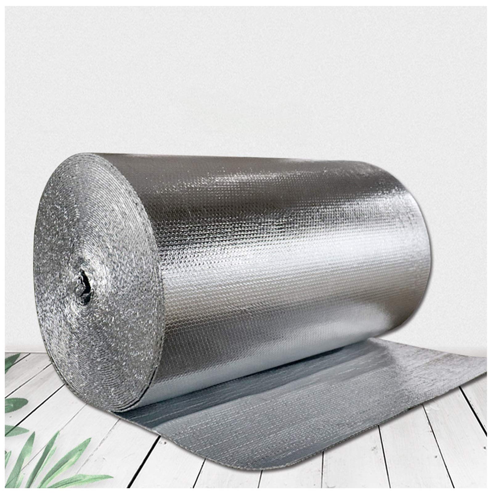 Pellicola Riflettente per Termosifone, Pannello Termoriflettente per Termosifoni, Autoadesivo Isolamento Termico Tetto Foglio Alluminio Rivestito Barriera per Vapore Radiatori Finestre Pavimento (Siz