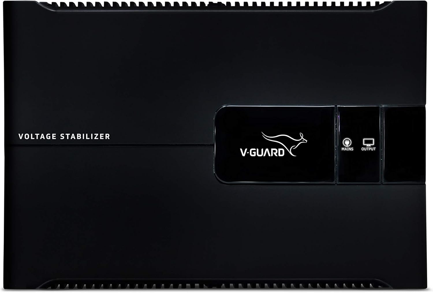 V-Guard Voltino Max TV Stabilizer | Applicable for Smart TVs up to 140cm (55”) +Set Top Box,Home Theatre/Gaming Console|3 Ampere Capacity | 2 Year Warranty by V-Guard | Black