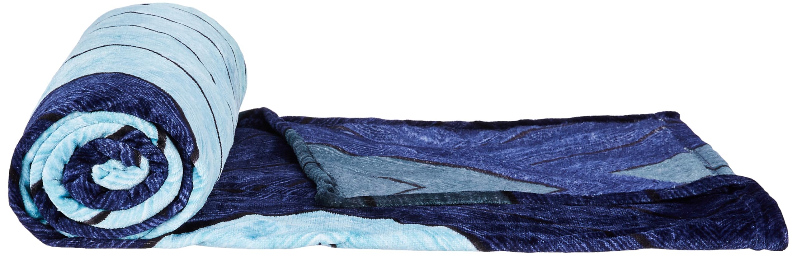 amazon basics Double Bed Warmer Sheet Set with Two Matching Pillow Covers (200 GSM) | (Blue)