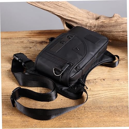 Miniatura 8 de HAPINARY Bolsa de pecho para hombre, bolsa de pierna para hombre, riñonera de moda, bolsa de pierna portátil, paquete de cintura multifuncional,