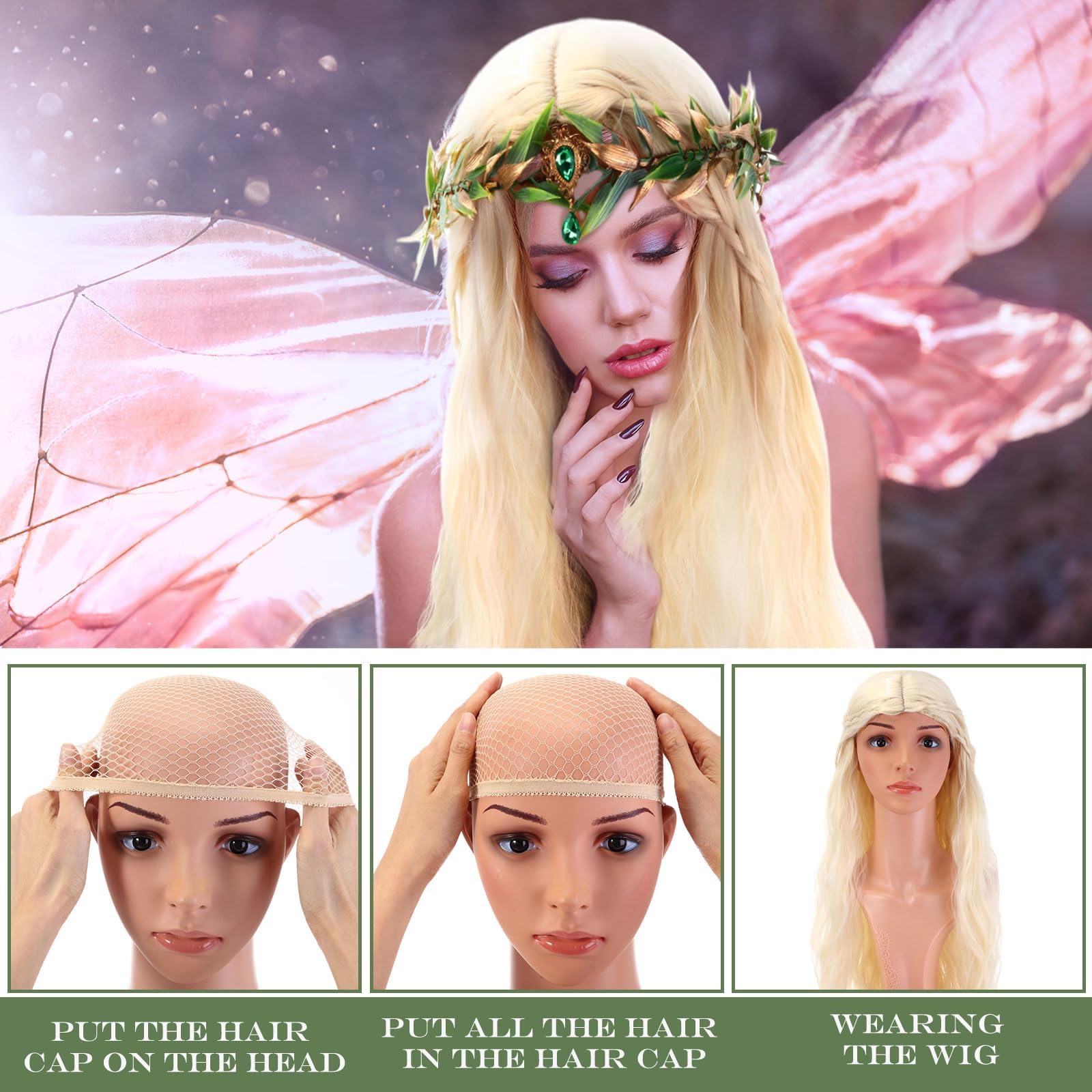 Excefore Fairy Costume Set for Women Elf Ears Fairy  display picture 1