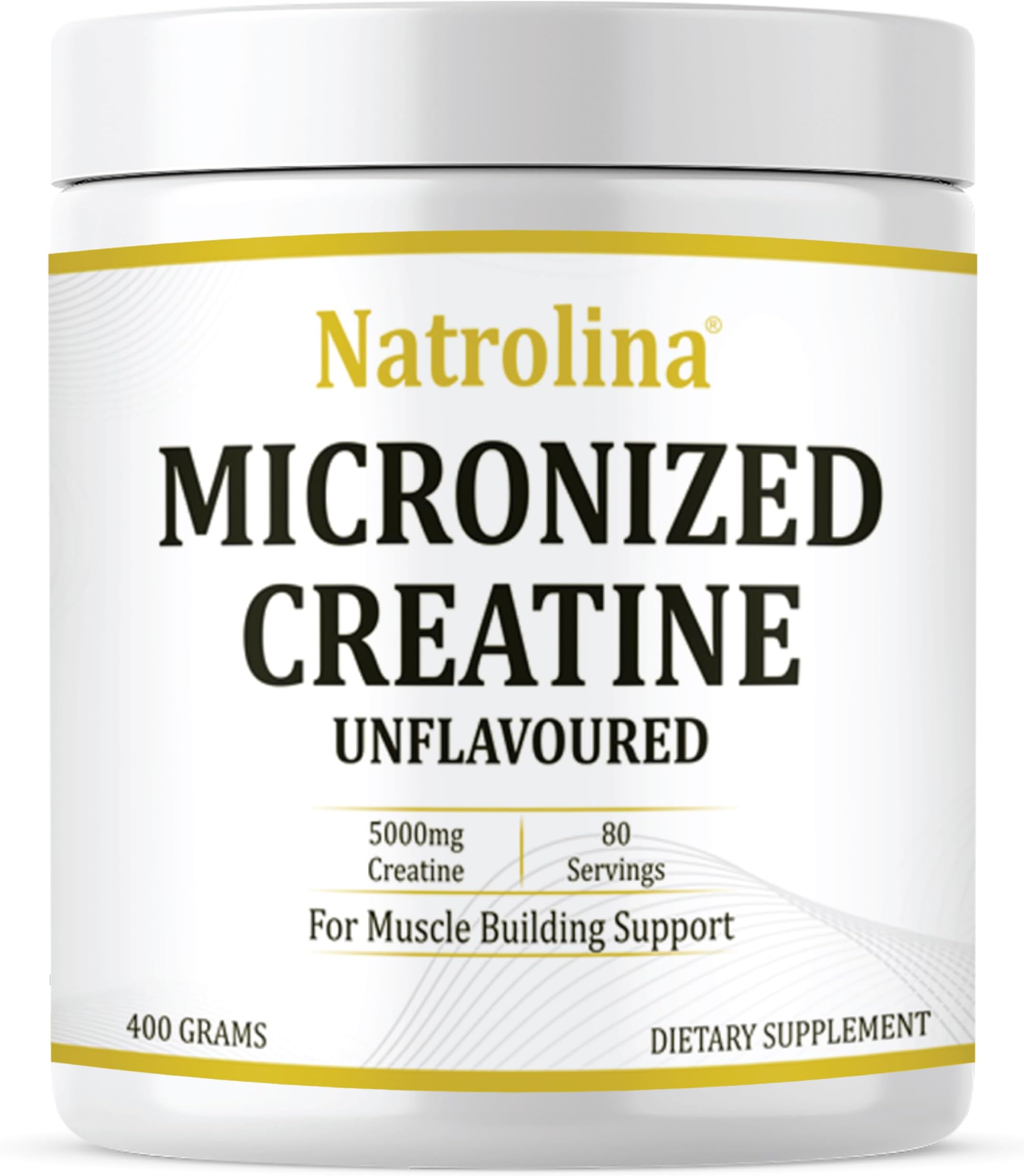 100% Micronized Creatine Monohydrate Powder (Unflavoured)-400g/80 Servings| Premium Muscle Building Support, Boost Energy & Performance