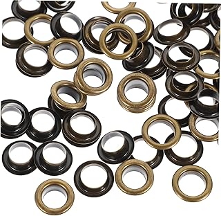 COHEALI 50 Conjuntos Kit De Piercing De Botão De Olho De Ar Ferramentas De Piercing Botões De Metal Ilhós Ferramentas De Perfuração Ilhós Conjunto De Botão De Roupas Bolsas Ilhós De Botão