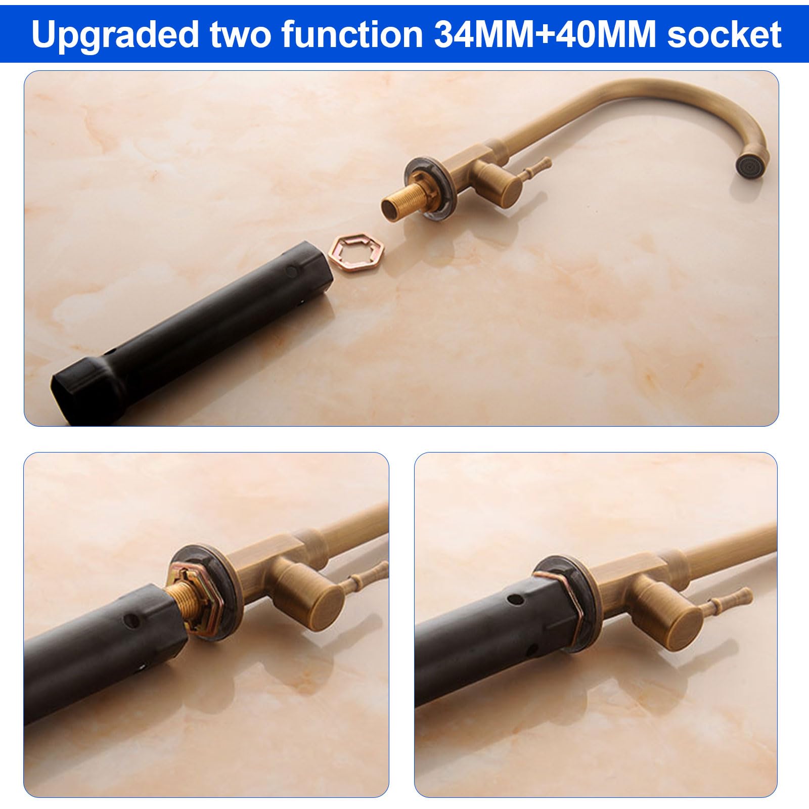 Chiave Per Rubinetti Regolabile - Set 6 Pezzi, Per Dadi 8-12mm