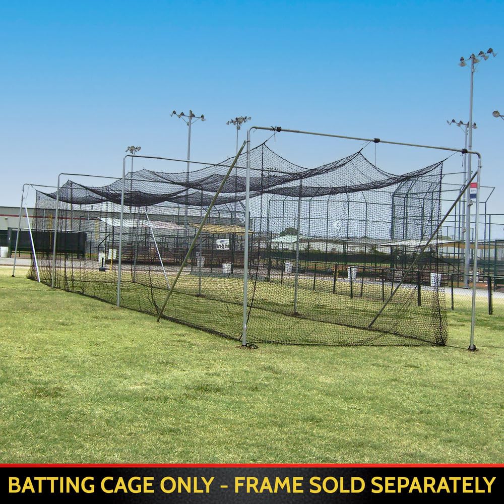 Cimarron Sports #42 Standard Twisted Poly Batting Cage Net in Size 35'x14'x12'