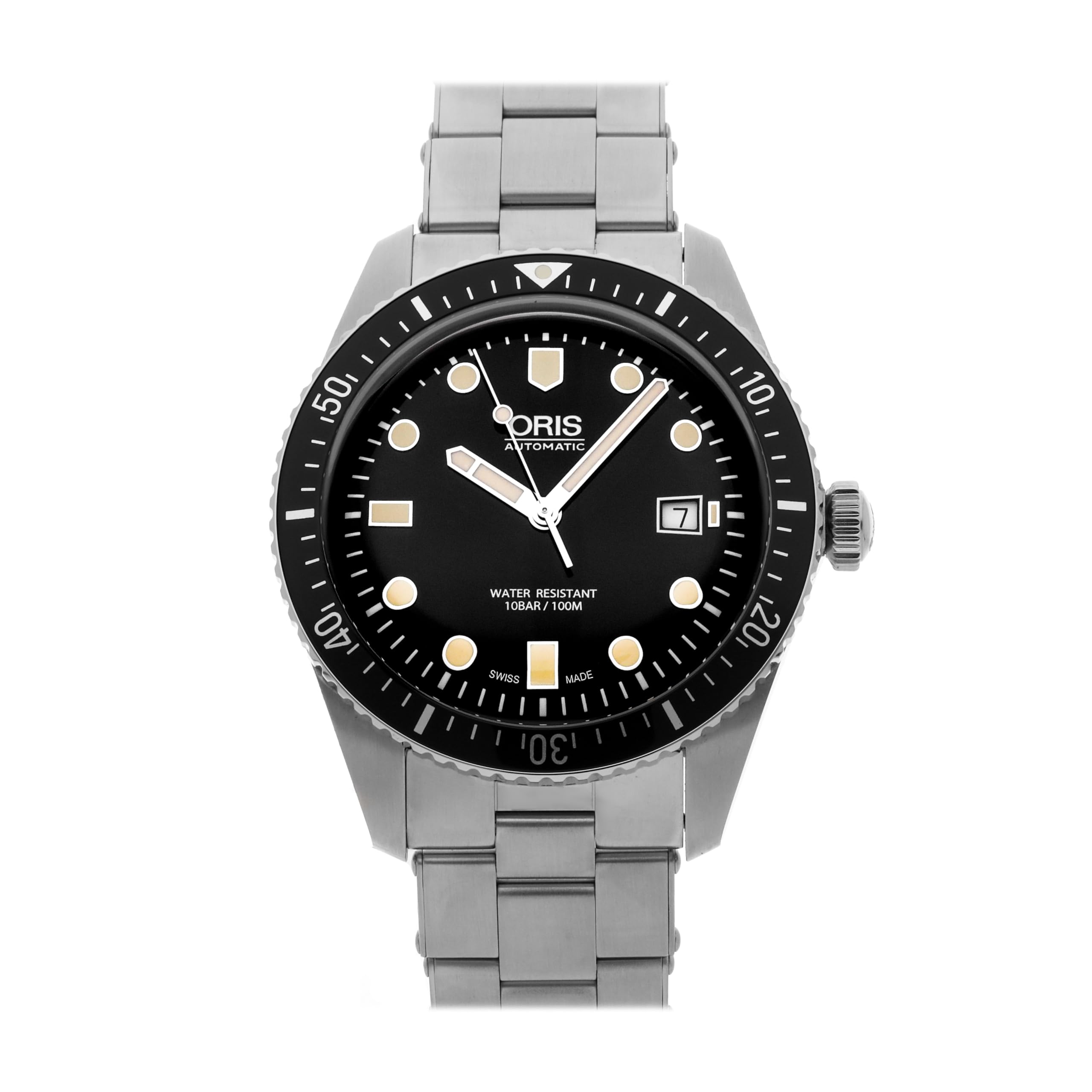 OrisDivers Automatic Black Dial Watch 01 733 7720 4054-07 8 21 18 (Pre-Owned)