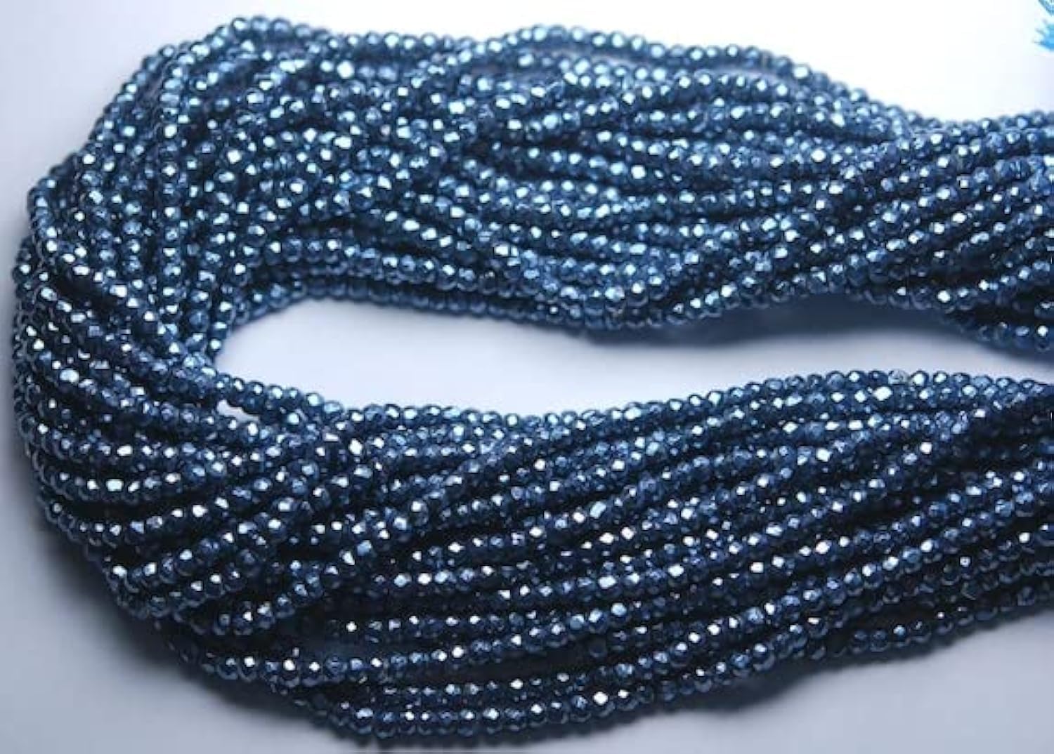 London Pyrite perles de 3.5mm sur fil de 13 pouces