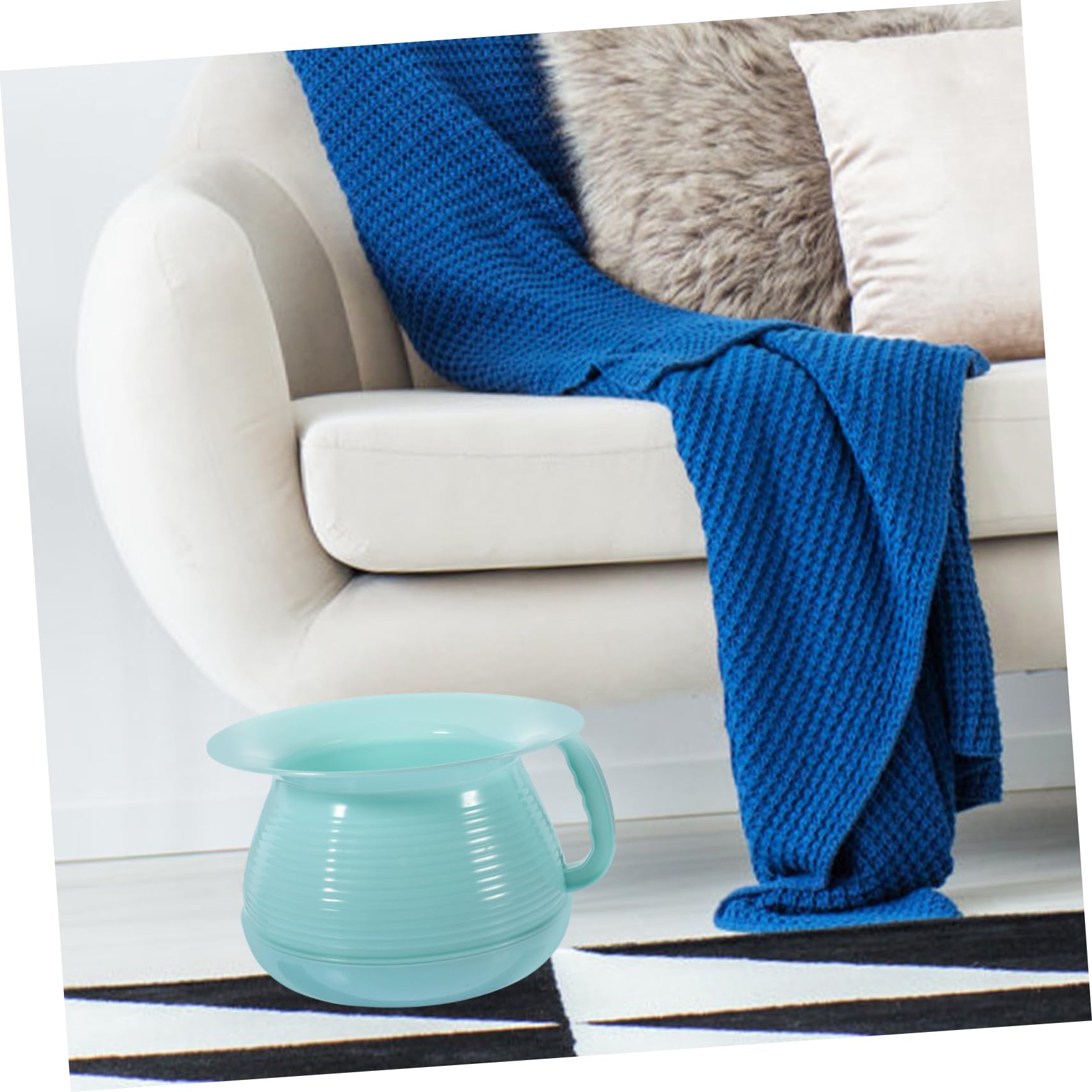 CLISPEED Vasino Wc per Bambini in Plastica con Coperchio Antiodore Resistente e Portatile per Uso Domestico e Familiare Sicuro e Facile da Pulire