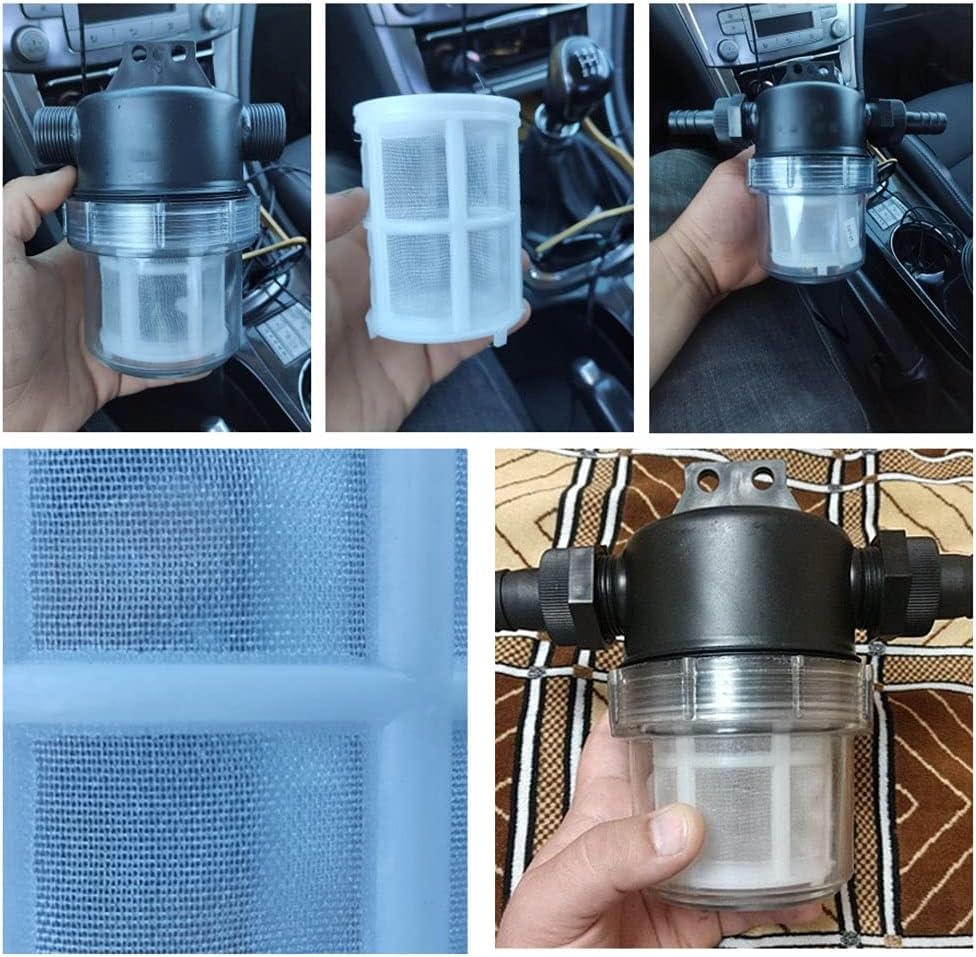 Garden Hose Filter,Water Filter Pump, Garden Hose Filter,Water Filter Pump, 20mm 25mm Barbed Interface Garden Irrigation Agriculture Filter 50 mesh(25 mm)