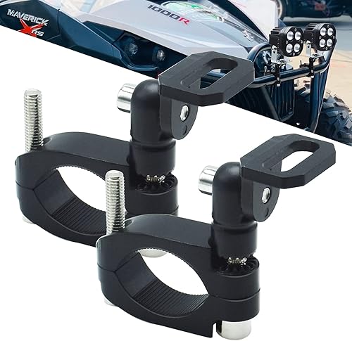 Miniatura 1 de Soporte de montaje UTV de 360 para banderaluz de látigo LEDantena compatible con barra antivuelco de 1.75-2 pulgadas (soporte ajustable)