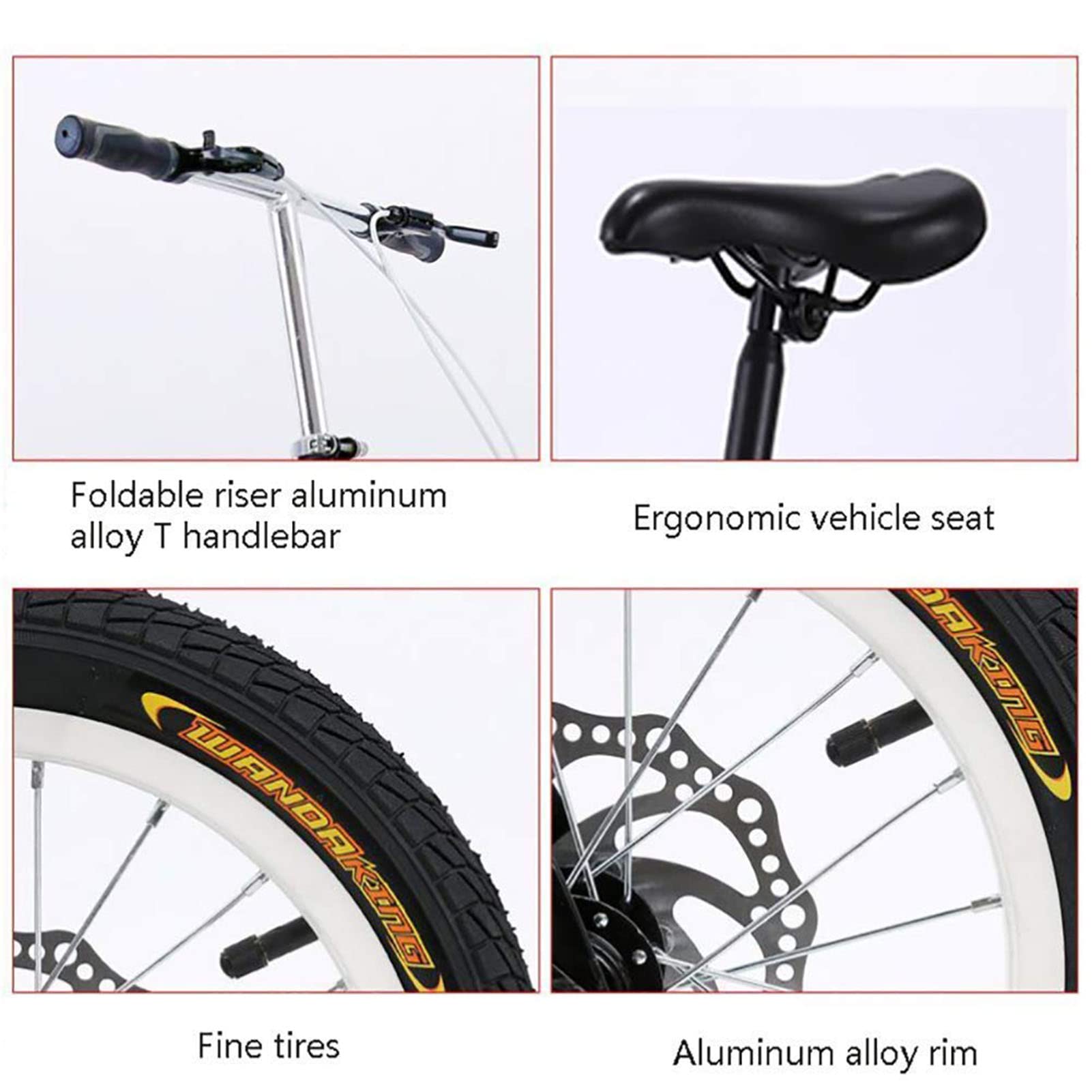 Vélo Pliant Adulte Ultraléger 11kg - Freins Disque - Pliable Rapidement - Idéal Ville Et Transport