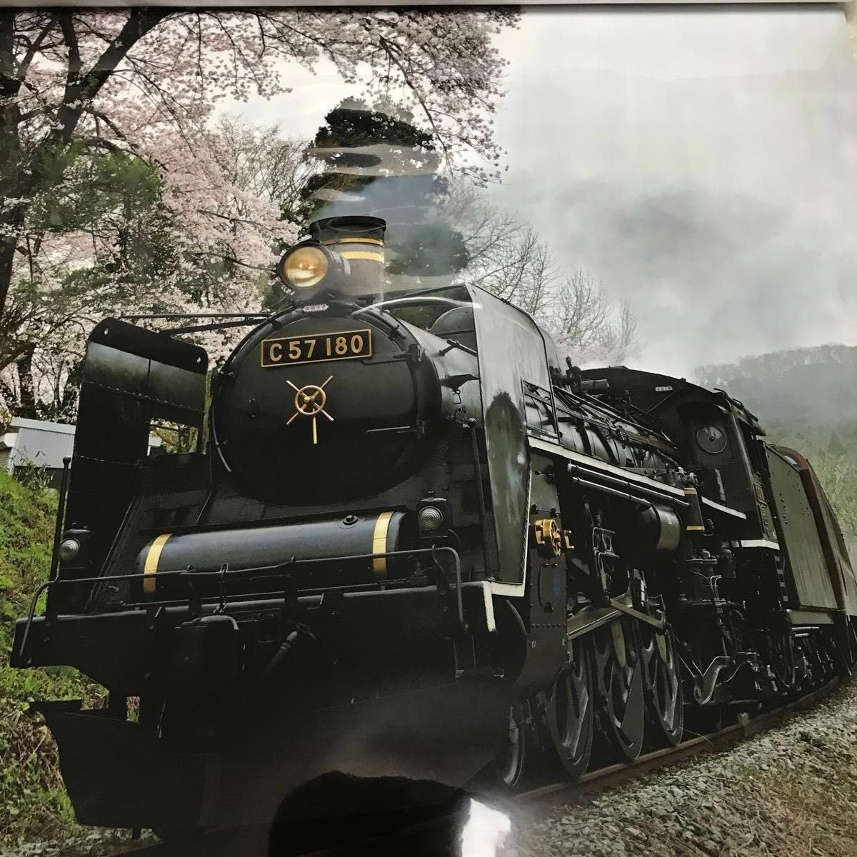 Amazon.co.jp: 最終2024年 SL機関車 壁掛けカレンダー 蒸気機関