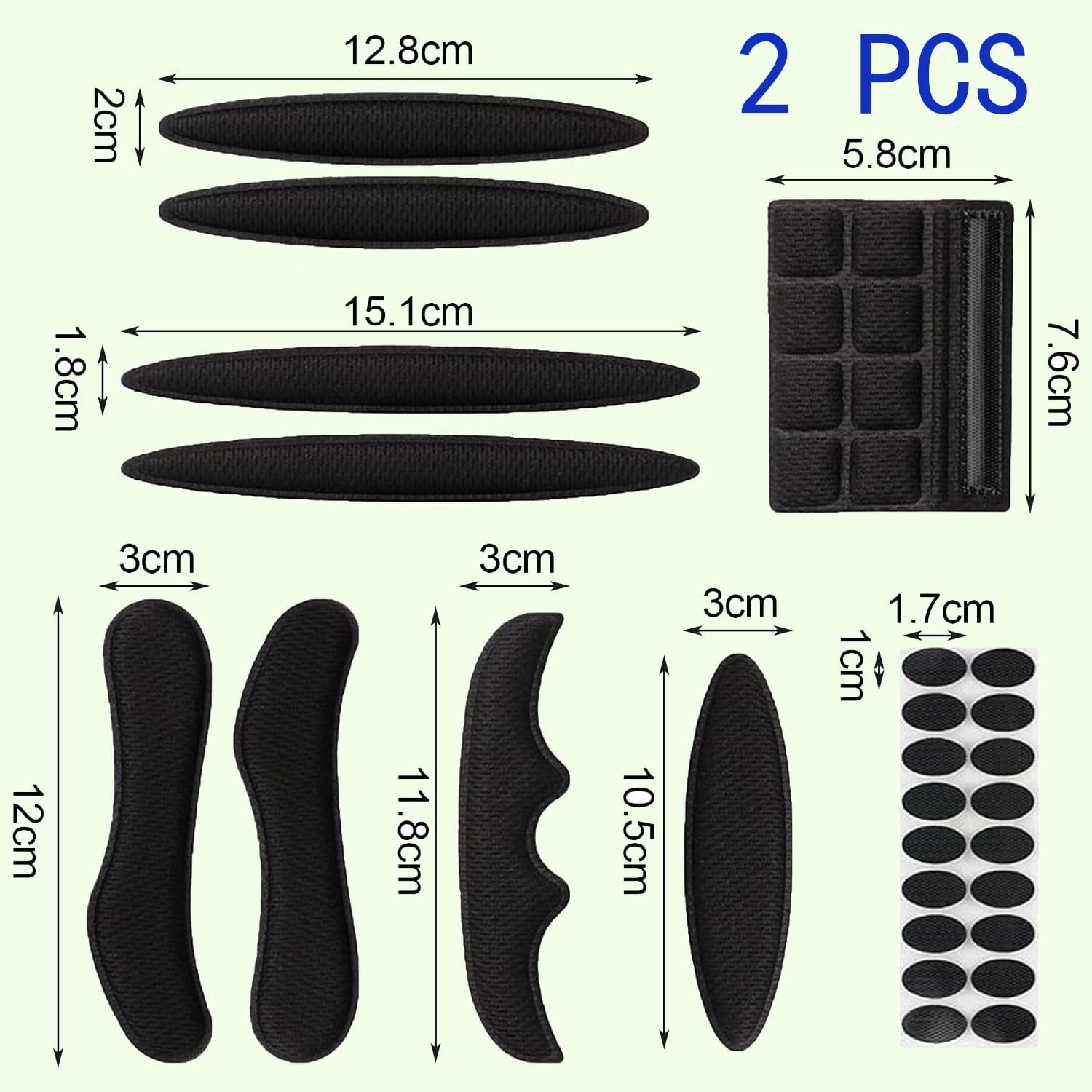 Imbottitura per caschi da Bicicletta,2 Set di Cuscinetti in Schiuma per Casco da Bici,Kit di Imbottitura per Casco,Imbottitura del Casco Protettivo per Imbottiture per Caschi,Sostitutiva