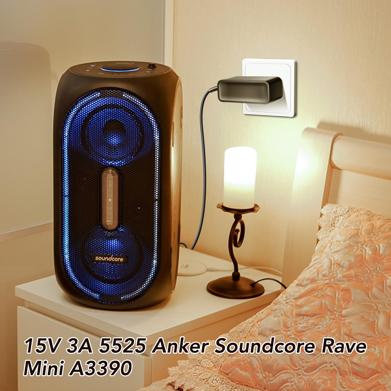 for Anker Soundcore Charger, TAIFU 15V 3A AC Adapter Finland Ubuy