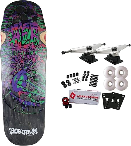 Dogtown Old School Skateboard Completo Web Pool NegroBlanco 9.25" x 32.25"
