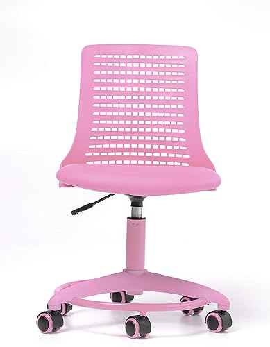 Miniatura 3 de OFFICE FACTOR Silla de escritorio para niños, altura ajustable, para la escuelael hogar, para niños de 4 a 12 años, giratoria con ruedas