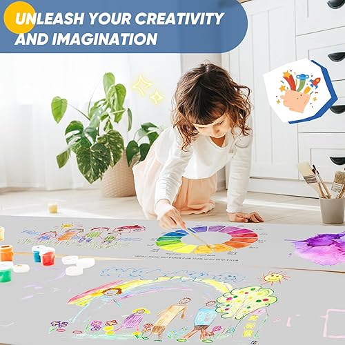 Vista 26 de Papel de regalo amarillo para manualidades, rollo de papel kraft de 15 x 450 pulgadas, papel de tablón de anuncios, artes y manualidades, embalaje