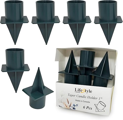 Miniatura 1 de Portavelas cónico floral 6 piezas por LifeStyle Channel