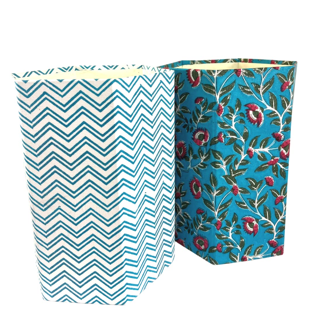 Decorative Waste Baskets Two Baskets, Aqua Theme Industrial & Scientific