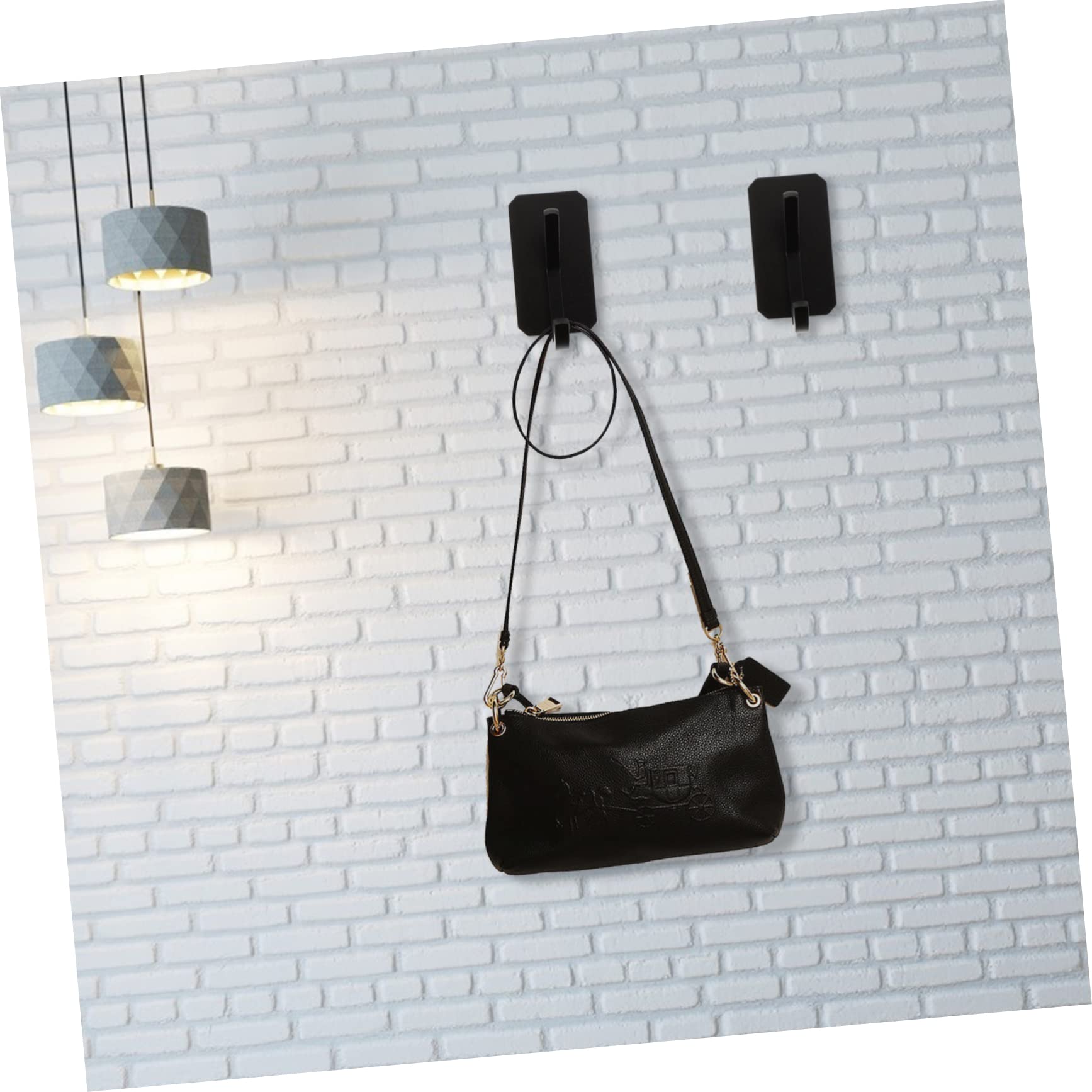 MAGICLULU 6piezas Ganchos Adhesivos Para Pared De Impermeables y Resistentes Para Cocina y Baño Almacenamiento De Ropa y Accesorios