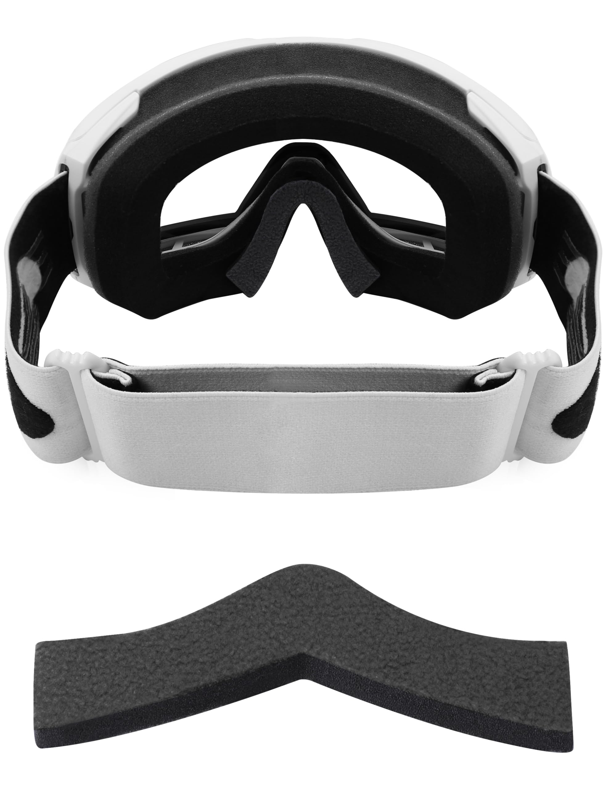 MYCOURAG Low Bridge Fit Anti-fog Replacement Sponge Nose Pads Pieces for Oakley Line Miner L OO7070 Snow Goggle