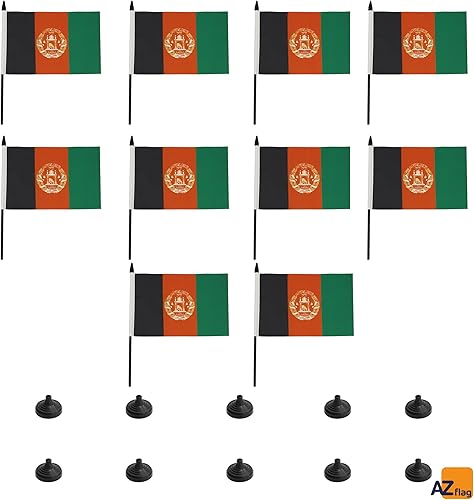 Miniatura 287 de Bandera de la bandera del Líbano de AZ, 3.9 x 5.9 in, bandera de escritorio libanesa, 5.9 x 3.9 in, barra y base de plástico negro