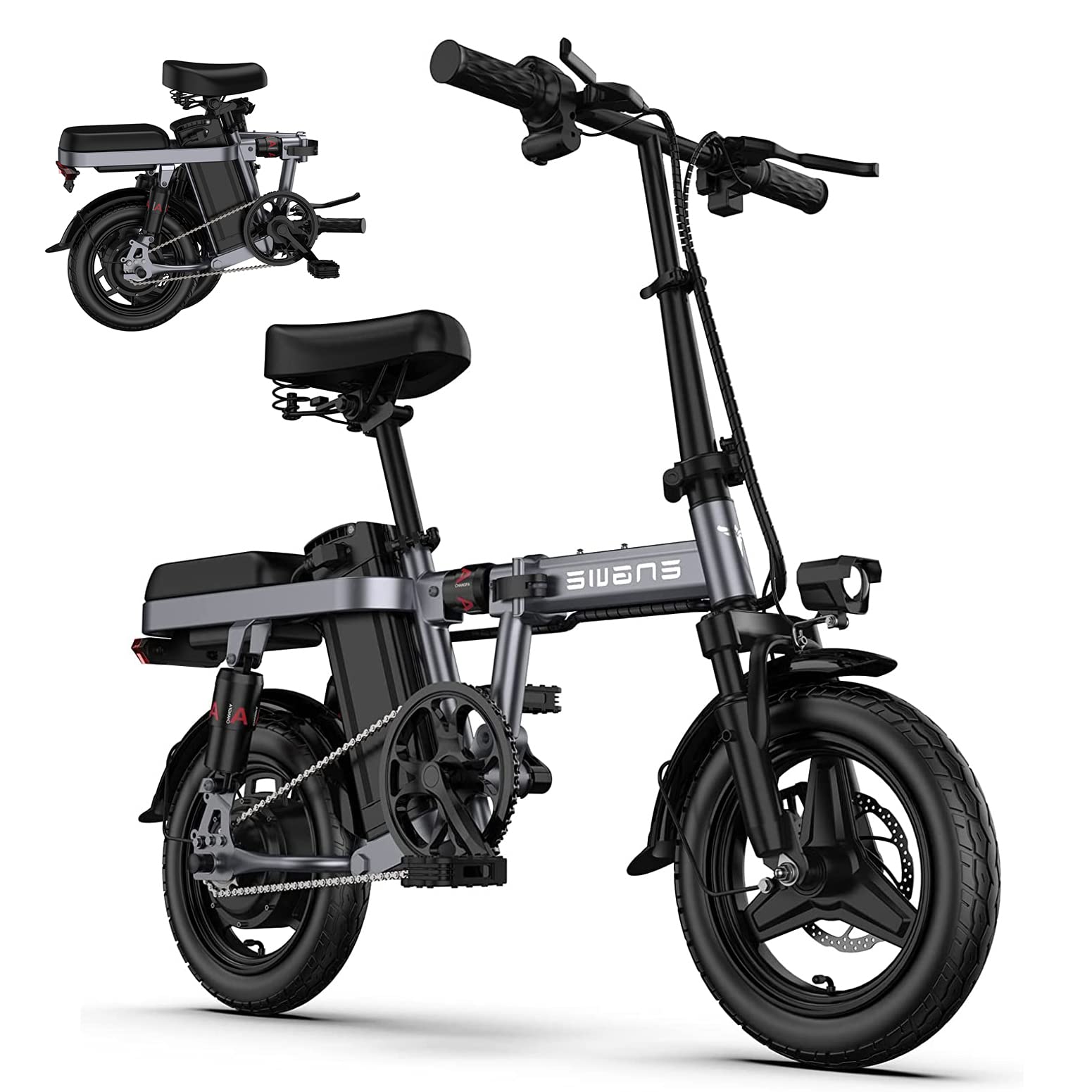 Buy ENGWE Folding Electric Bikes for Adults Teens 350W 19.2MPH 14" Fat
