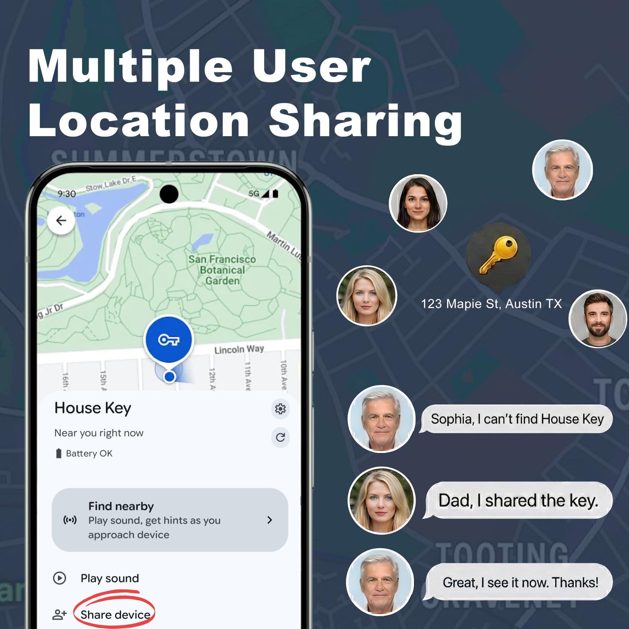 HH-Tech Tag Tracker Android (Pack-4 Black+White Android solo) Funziona con Google Find My, Find Hub, Smart Tag Tracker, Item Finder, Traccia facilmente chiavi, portafoglio, borsa, valigia e altro