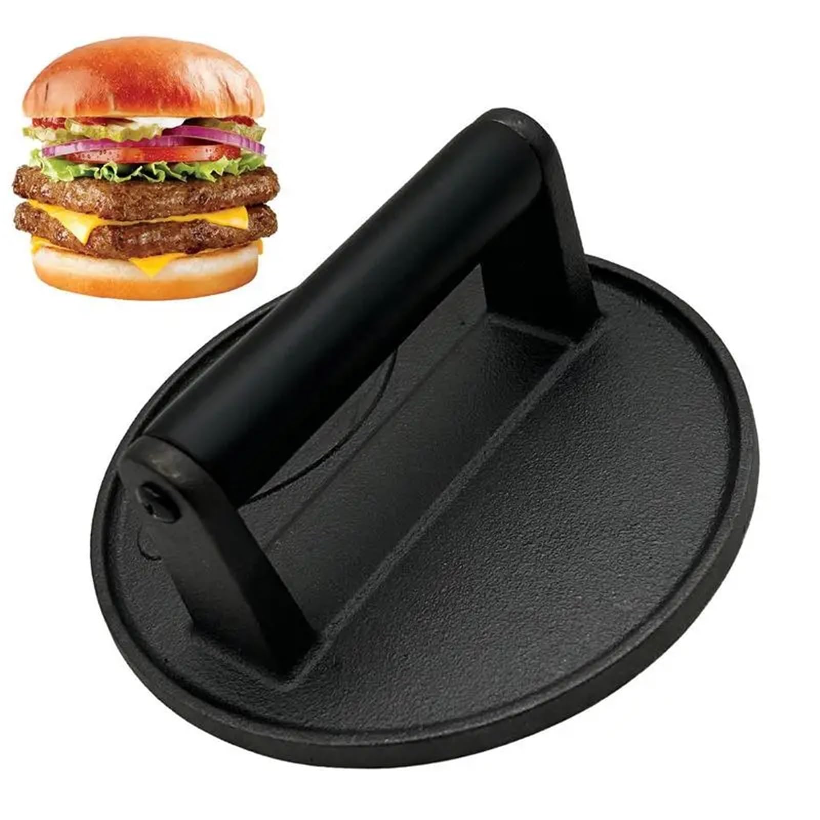 Runde Flache Fleisch- und Rindfleischpresse mit hitzebeständigem Griff, verstellbare Küchenhelfer, Fleischwerkzeuge FüR Patties