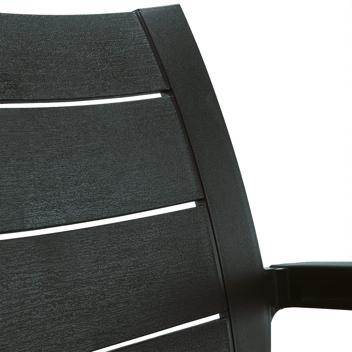 PEGANE Lot de 6 chaises de Jardin empilables en résine Coloris Gris - Longueur 59 x Profondeur 60 x Hauteur 90 cm
