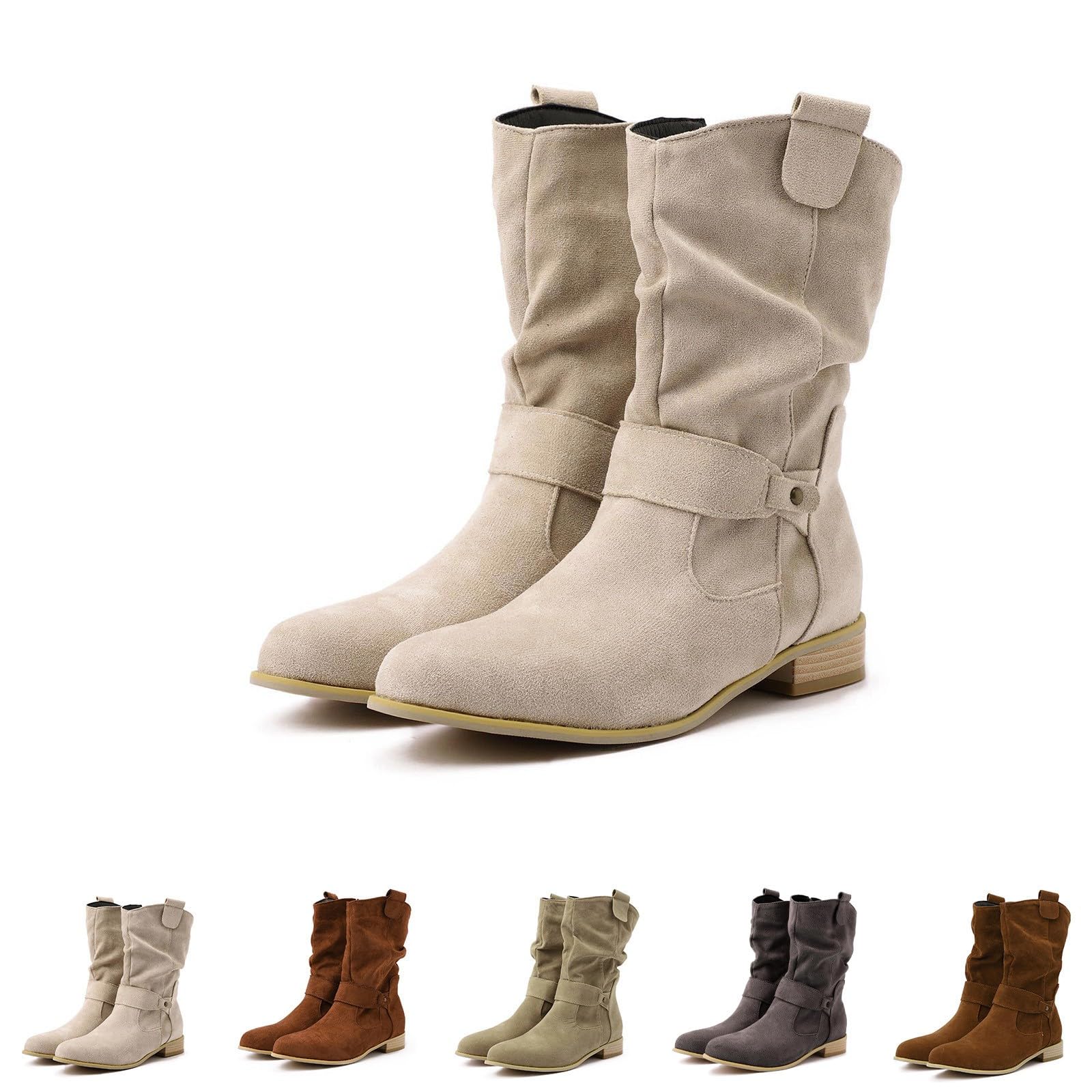 Generisch Stiefeletten Damen Wildleder Trachten Mit Produktbild-Vorschau 10
