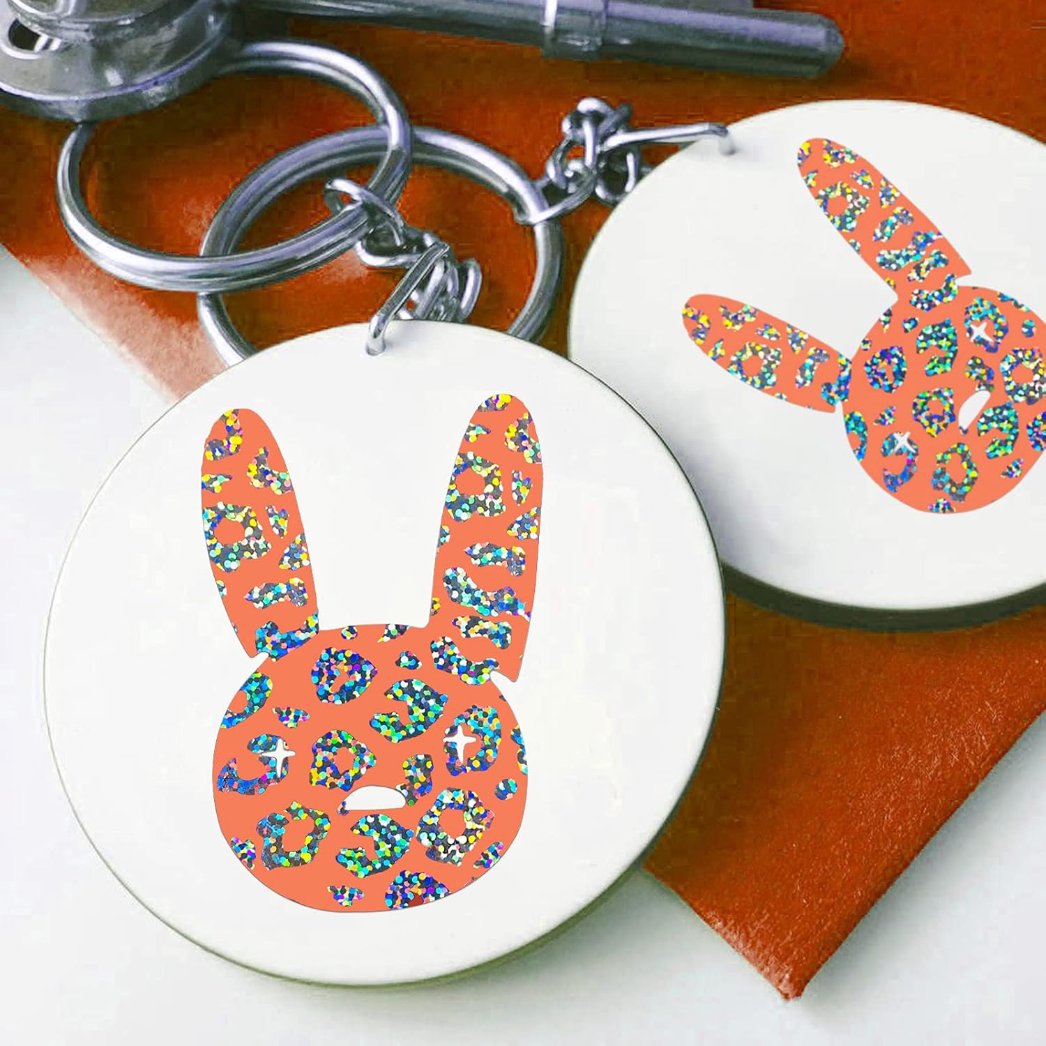 Holographic Adhesive Vinyl Roll for Crafts Layering DIY Clear Leopard Print,1x5FT : Arts, Crafts & Sewing