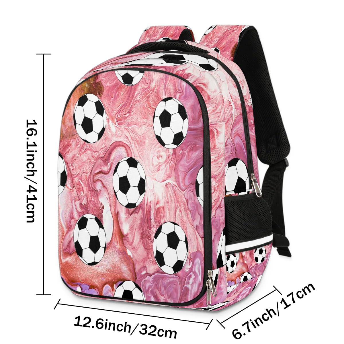 Piłka nożna plecak sportowy wielofunkcyjny plecak marmurowy plecak piłkarski plecak szkolna torba na książki turystyka podróż na co dzień laptop plecak torby dla chłopców dziewcząt mężczyzn kobiet,