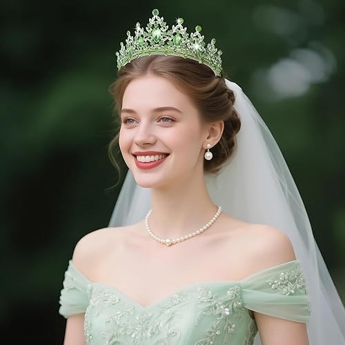 Miniatura 238 de Kamirola - Corona de reina y tiaras corona de princesa para mujeres y niñas, diademas de cristal para novia, princesa para bodas y fiestas (01)