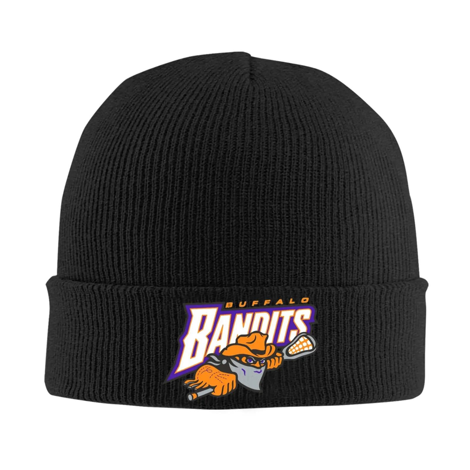 Buffalo Bandits Logo Design Warm Knitted Cap Winter Knit Bonnet Hat Skullies Beanies Hip Hop Caps for Unisex