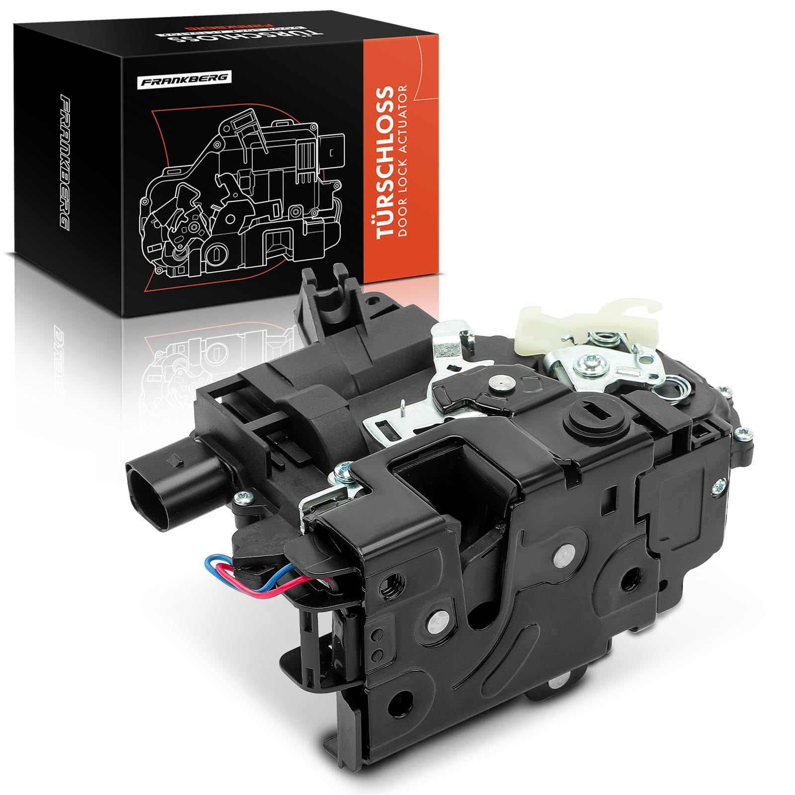 Frankberg 1x Türschloss Stellmotor Hinten Links Kompatibel mit Leon 1M1 1999-2006 Toledo II 1M2 1998-2006 B.o.r.a 1J2 1J6 1998-2005 Golf 1J1 1J5 1997-2006