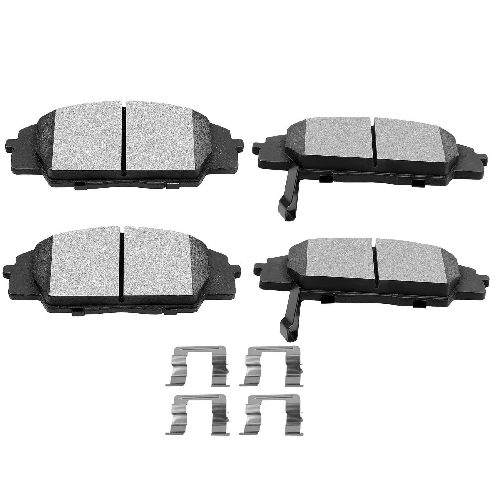 SCITOO D829-7702 Front Ceramic Disc Brake Pad Set 4pcs w/Hardware | For Acura For CSX 2007-2010,For RSX 2002-2006,For Honda For Civic 2006-2011,For S2000 2000-2009