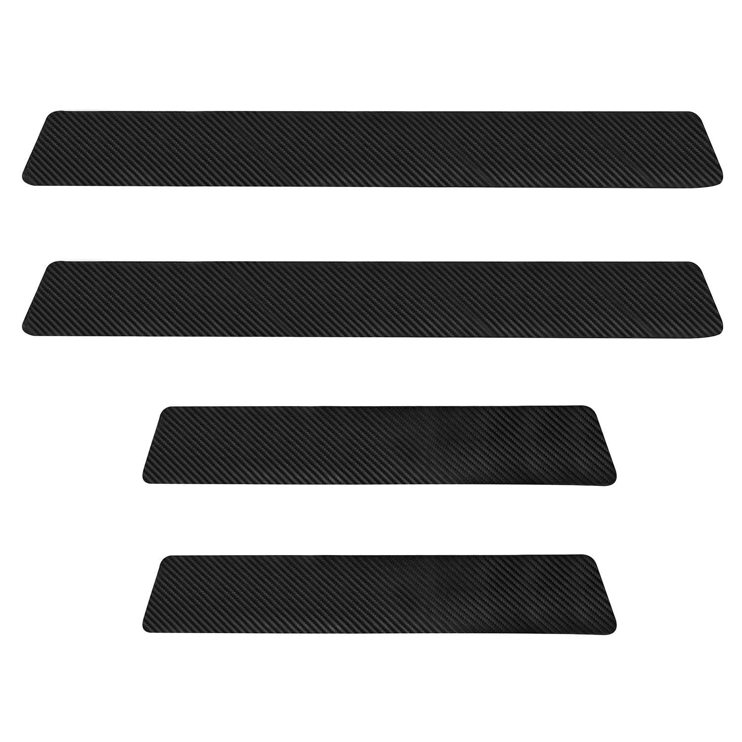 Car Door Sill Protector for Audi Q5 2009-2025 8R/FY, 4Pcs Car Door Entry Guards Sill Cover, Black Carbon Fiber Texture Car Door Threshold Protection Accessories