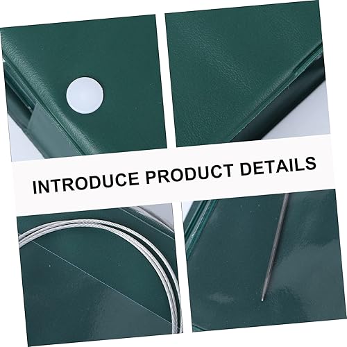 Miniatura 2 de Housoutil 11 Uds. Suministros de tejer, alfombras redondas trenzadas, alfombras circulares, agujas de tejer circulares de 16 pulgadas, agujas de